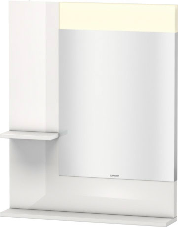 VE731002121 Vero Зеркало с полочками сбоку и внизу Орех темный декор Duravit - Вид №1