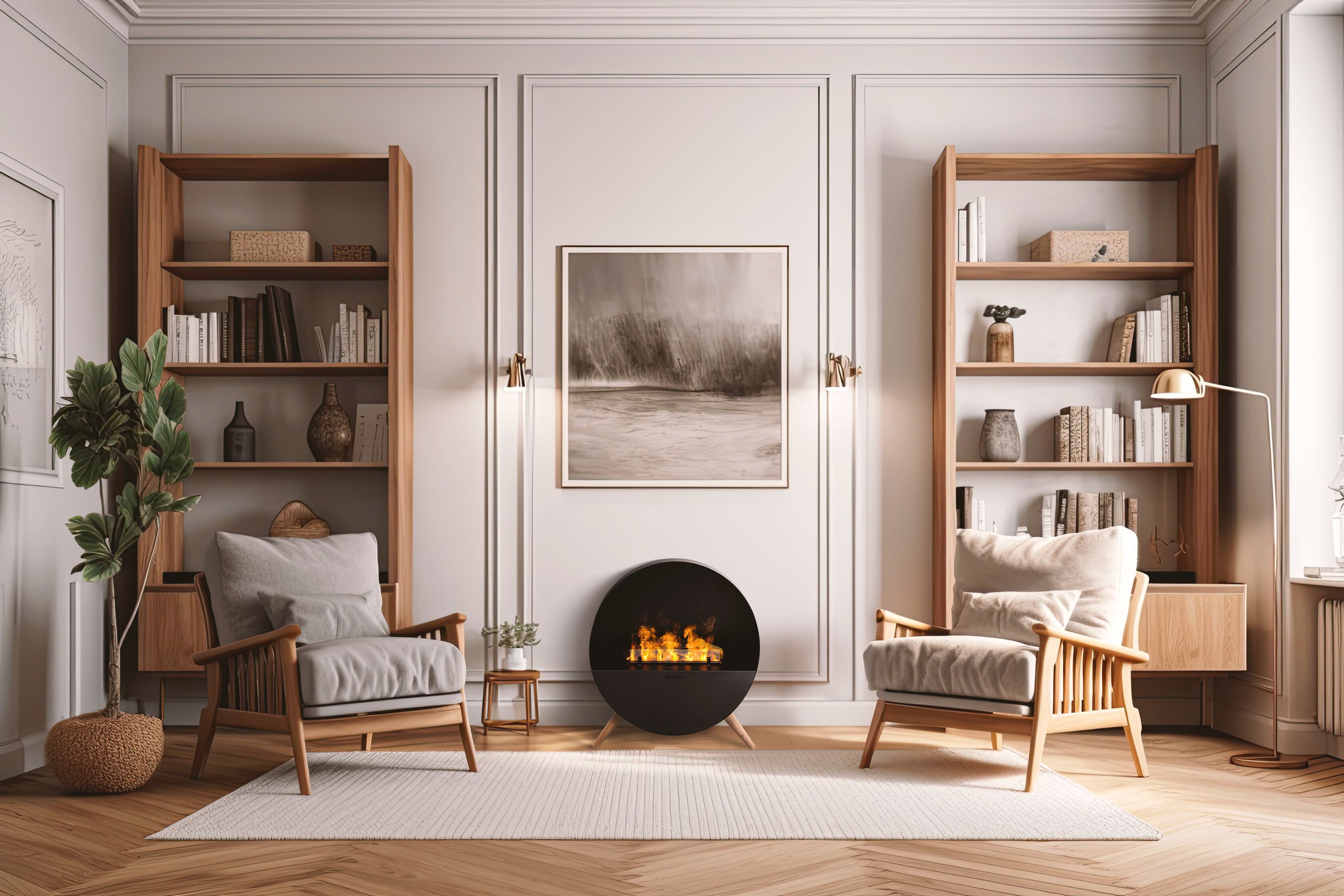 Паровой отдельно стоящий камин Planika MISTY ARCH-00109179 - Вид №5