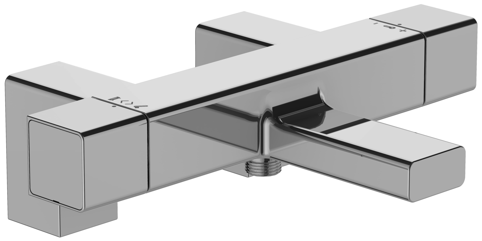 E9129-CP Термостатический смеситель для ванны/душа для монтажа на палубе JACOB DELAFON STRAYT