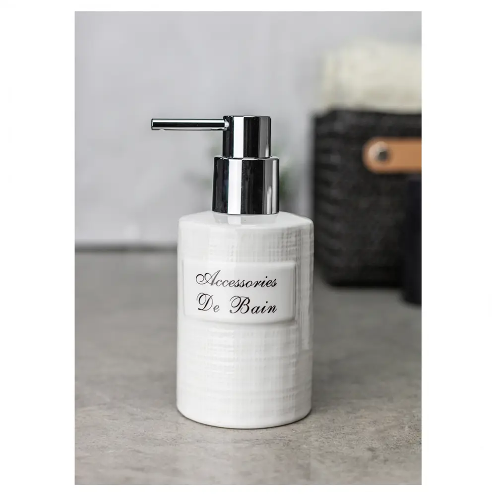 BATH PLUS Дозатор для жидкого мыла Bain Blanc - керамический белый 89380483 STLM-1569468 - Вид №5