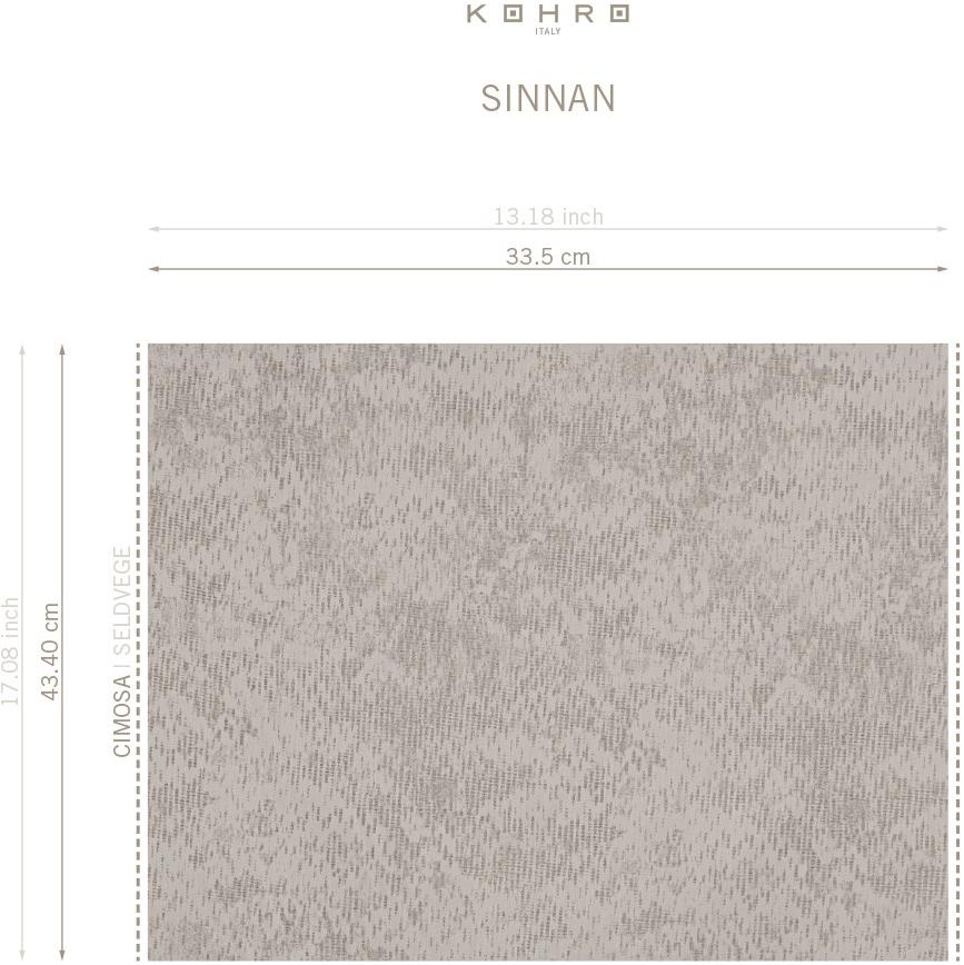 KOHRO Моющаяся хлопковая ткань A gong on the river K0064734  - Вид №8