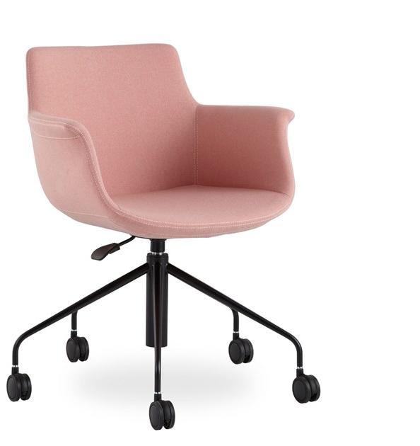 B&T Design Вращающееся кресло из ткани с подлокотниками на колесиках sun-id-1465389 - Вид №1