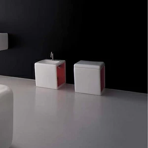 30442 Приставной унитаз напольный Зеленый Althea Ceramica Design Outline Италия