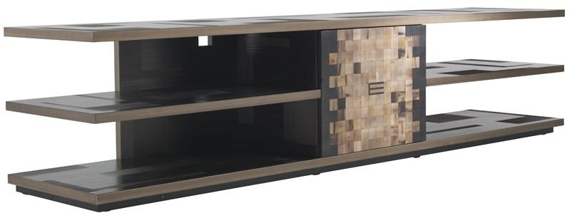 ETRO Home Interiors Деревянная тумба под ТВ с системой управления кабелями Aleppo E.ale.531.a - Вид №1
