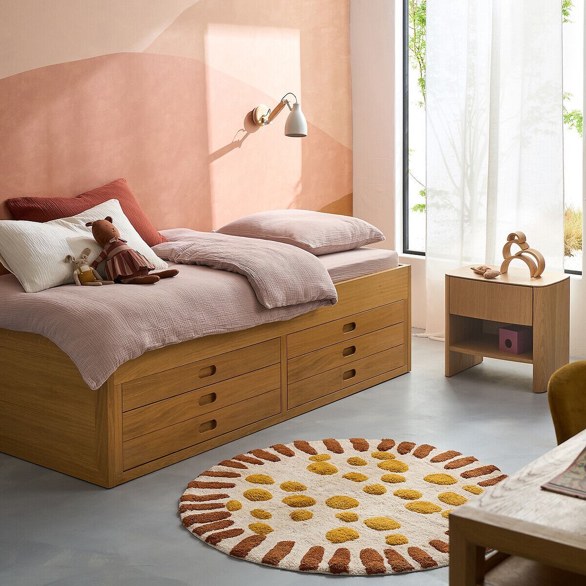 Деревянная прямоугольная тумбочка AMPM WILLOW ARCH-00001246 - Вид №4