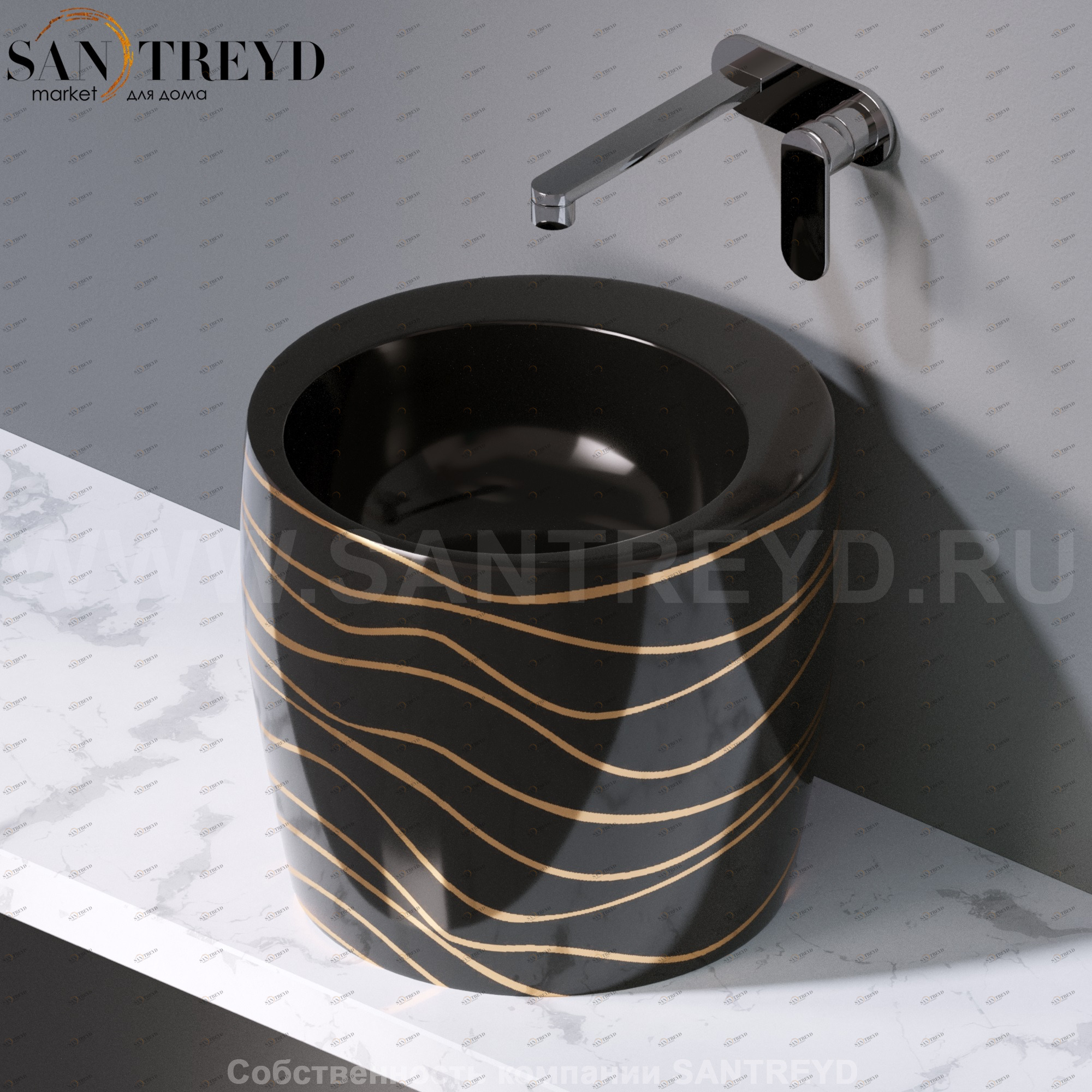 L101411G Накладная раковина на столешницу  круглая A. e T. Italia TOTEM AeT ITALIA