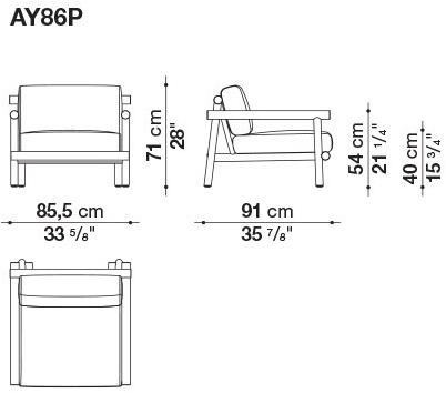 B&B Italia Outdoor Садовое кресло из ткани с подлокотниками Ayana sun-id-1441291 - Вид №5