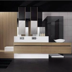 KU 58 Комплект мебели для ванной комнаты, отделка Corian Real 110 Millidue