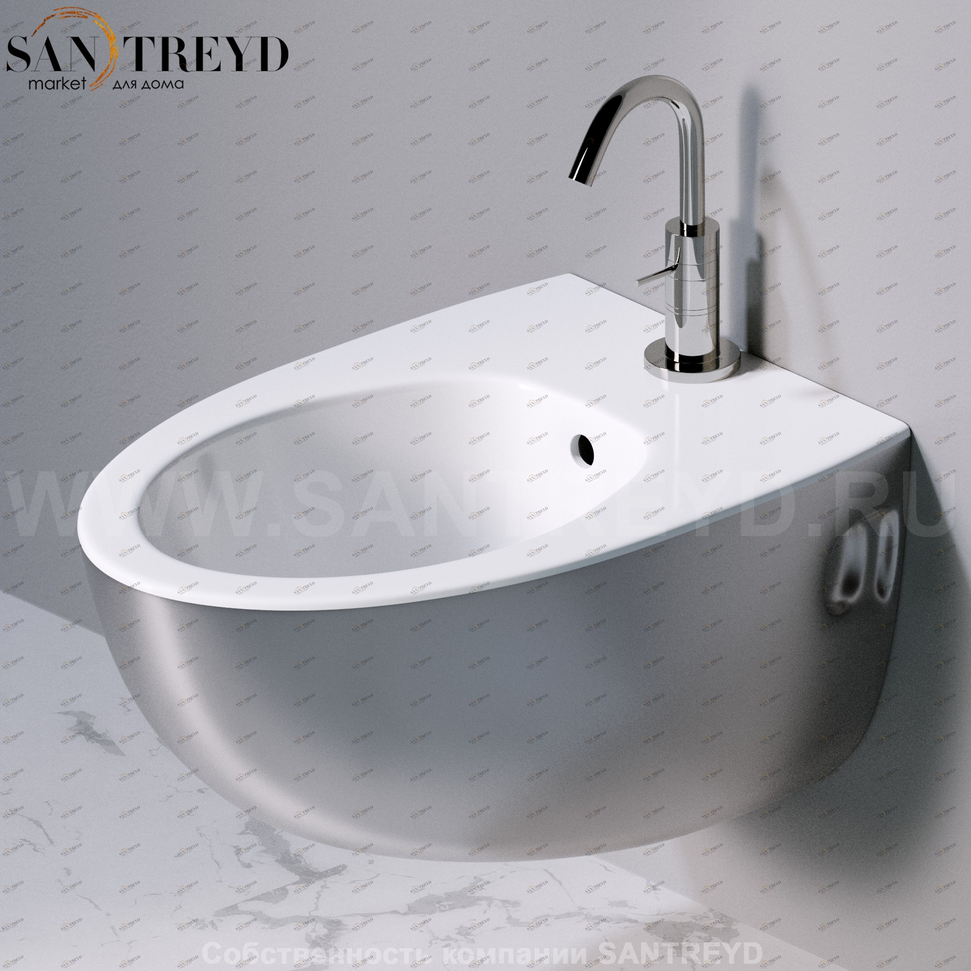 S512.351 Биде подвесное OVAL A. e T. Italia AeT ITALIA