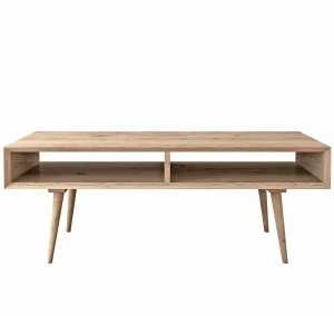 Журнальный столик прямоугольный с полками бежевый 115 см Jordan FURNITERA JORDAN 120336 Бежевый