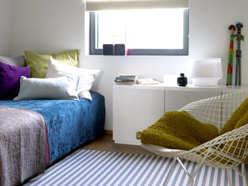 Полосатый прямоугольный ковер ручной работы Woodnotes ARCH-00010104 - Вид №1