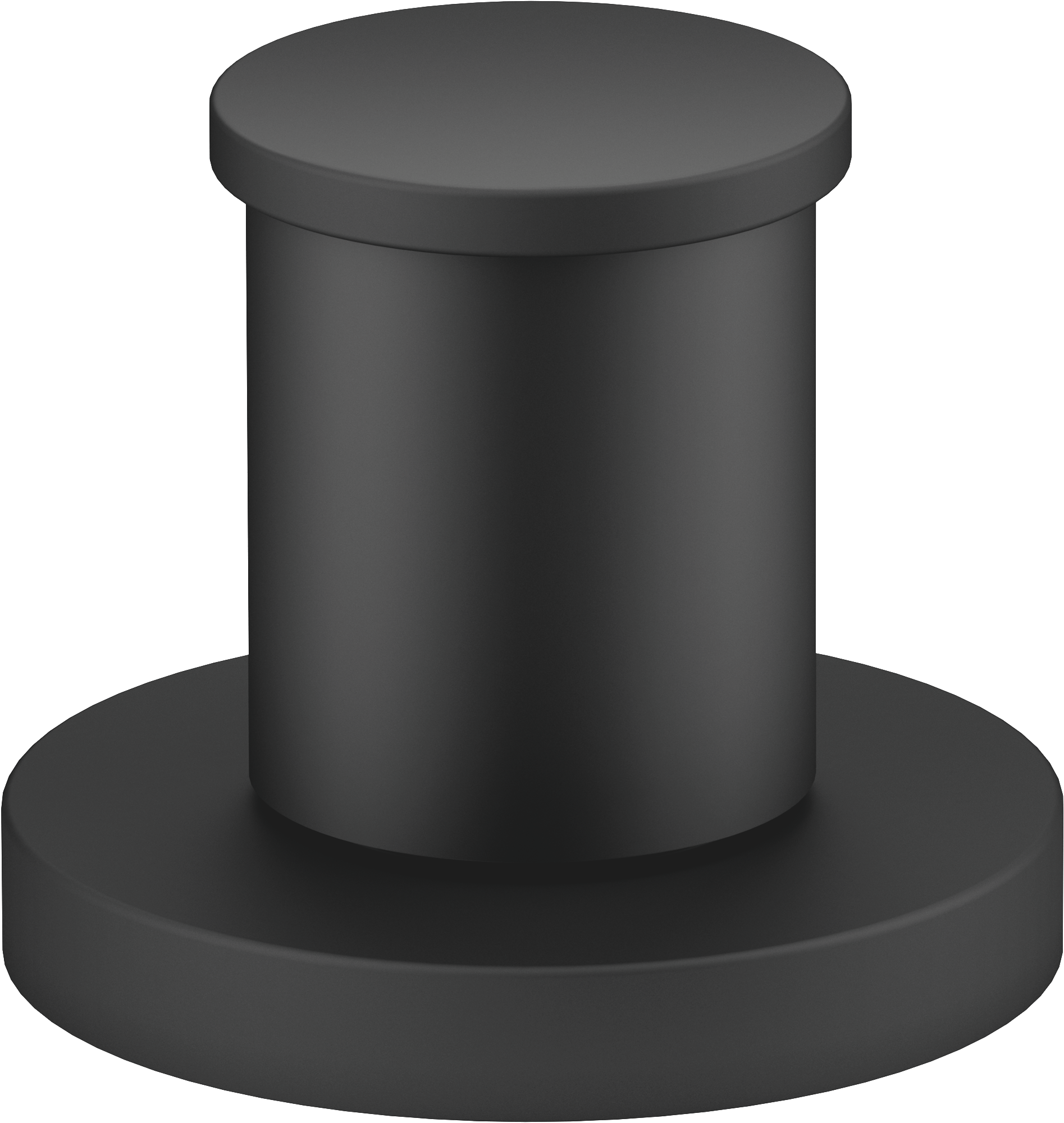 МЕТА Двусторонний переключатель для установки на край ванны или на край плитки - матовый черный