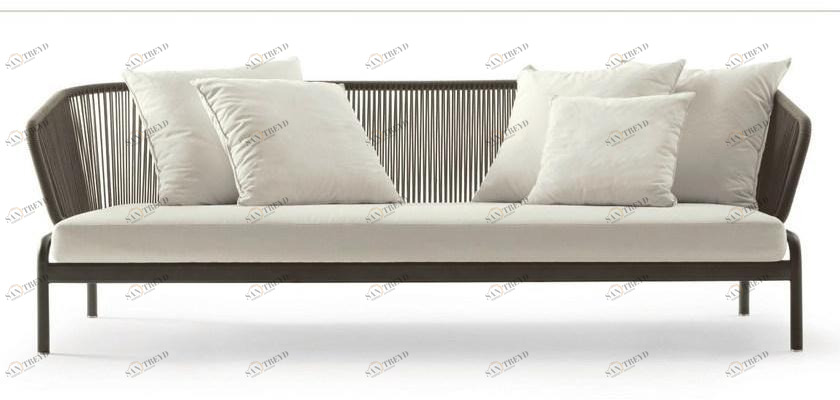 RODA 3-х местный веревочный садовый диван Spool sun-id-1359542