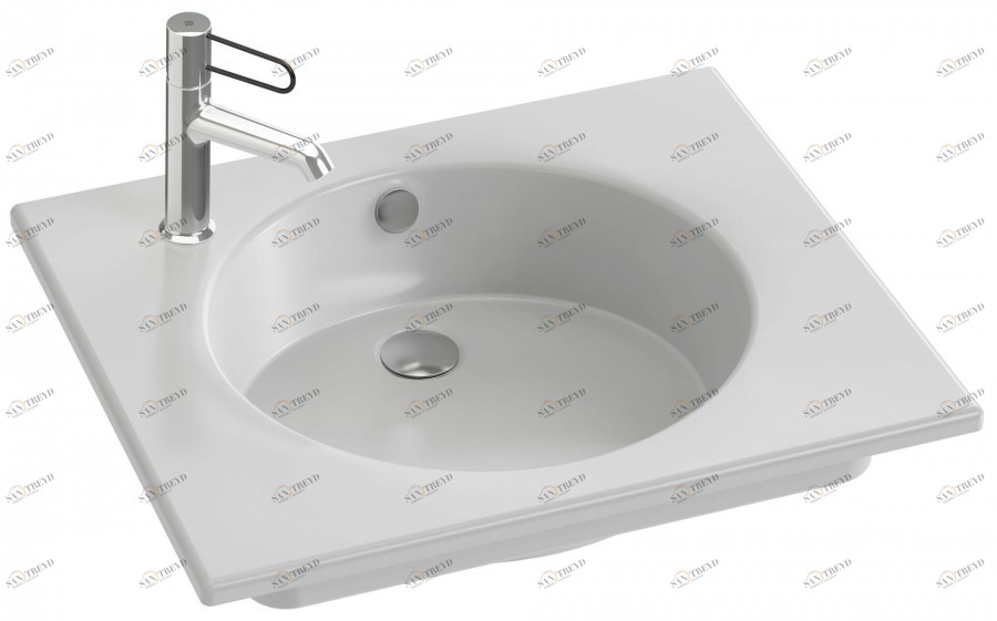 EXBA112-Z-00 Подвесная раковина настенная прямоугольная JACOB DELAFON ODEON RIVE GAUCHE белая