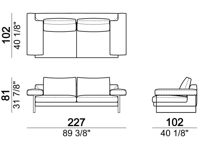 Секционный кожаный диван Arketipo EGO ARCH-00053712 - Вид №3