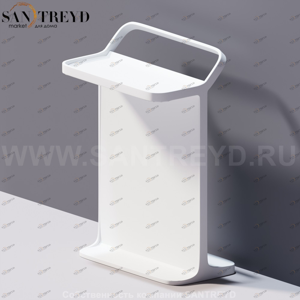 Agape MULTIFUNZIONE Свободностоящий полотенцедержатель с полкой белый ACOM0509Z