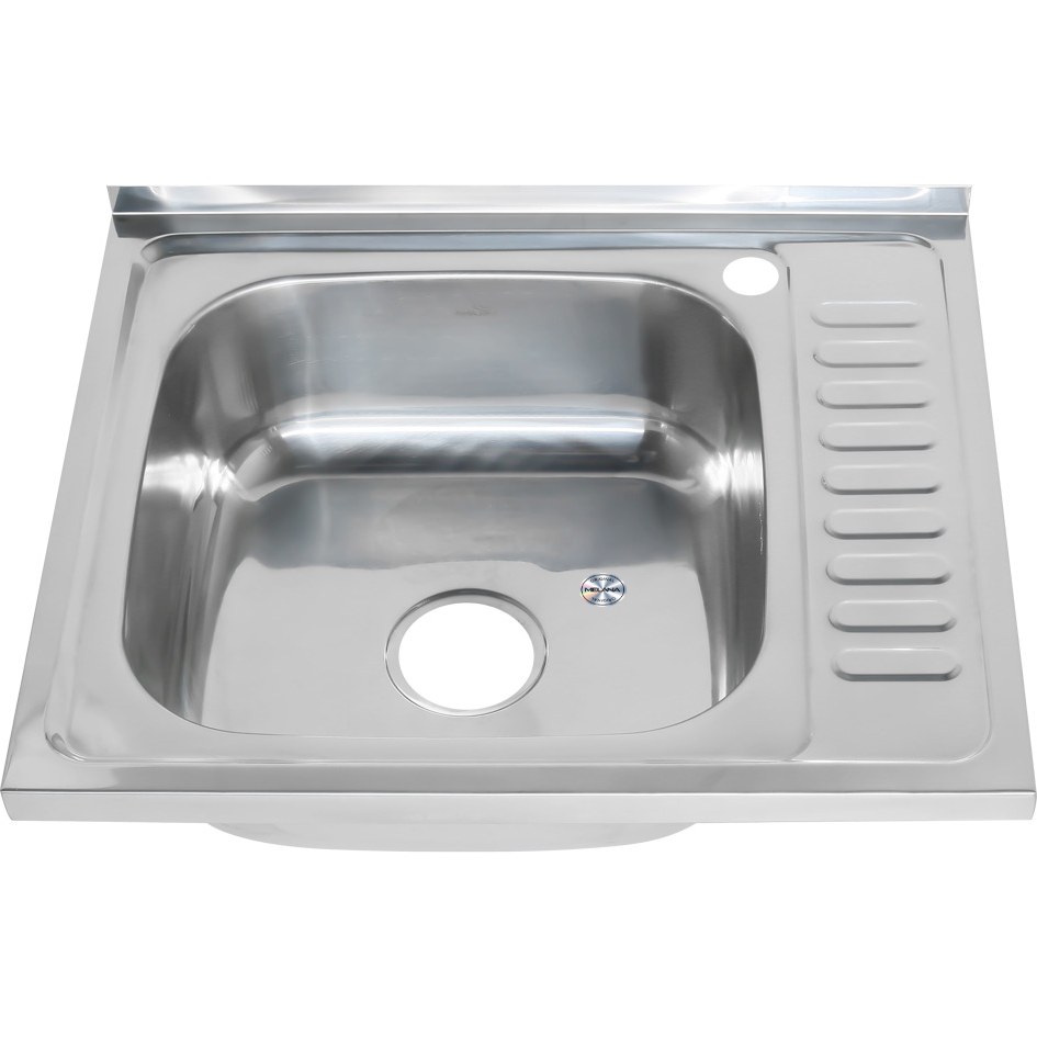 Мойка 6050 L MELANA 0,6/160 накладная прямоугольная с сифоном (173 ta L*10) 173 ta L (*10)