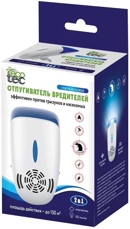 ECOTEC Ультразвуковой отпугиватель грызунов и насекомых 84421563