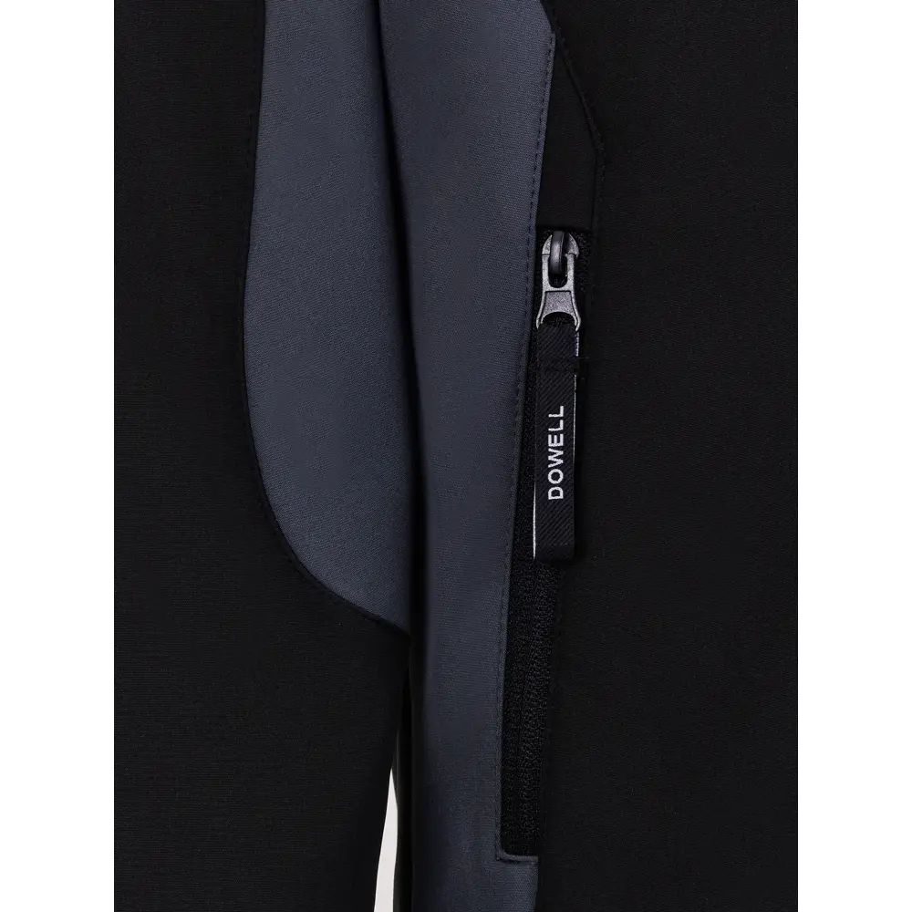 Утепленная рабочая куртка Dowell Softshell D81550 черно-серая 89393791 Outdoor STLM-1403071 - Вид №2