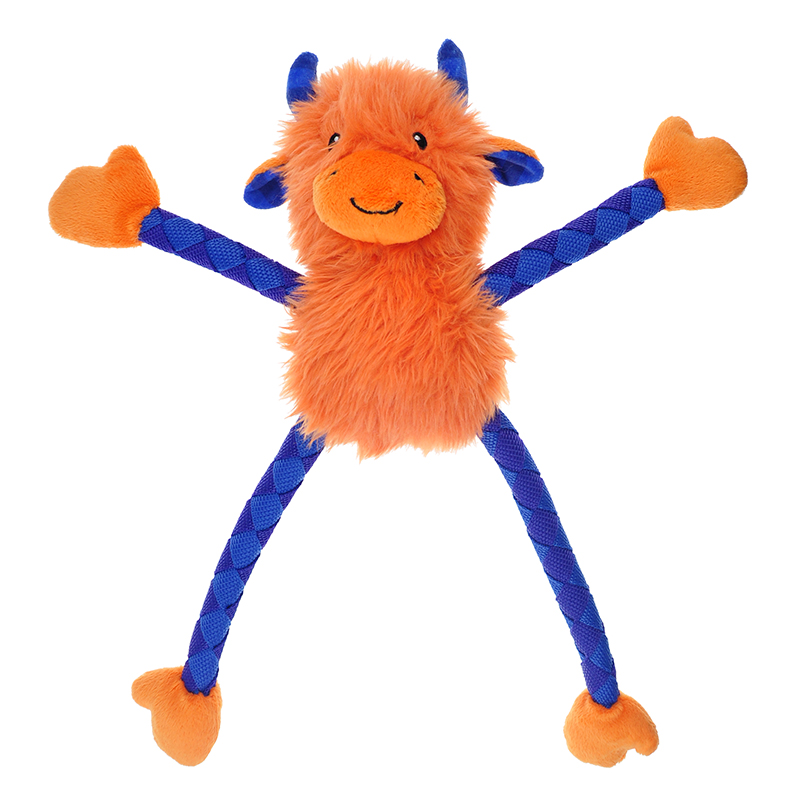 ПР0050341 Игрушка для собак Meadow Звери с длинными лапами и пищалкой плюш 23см CHOMPER 