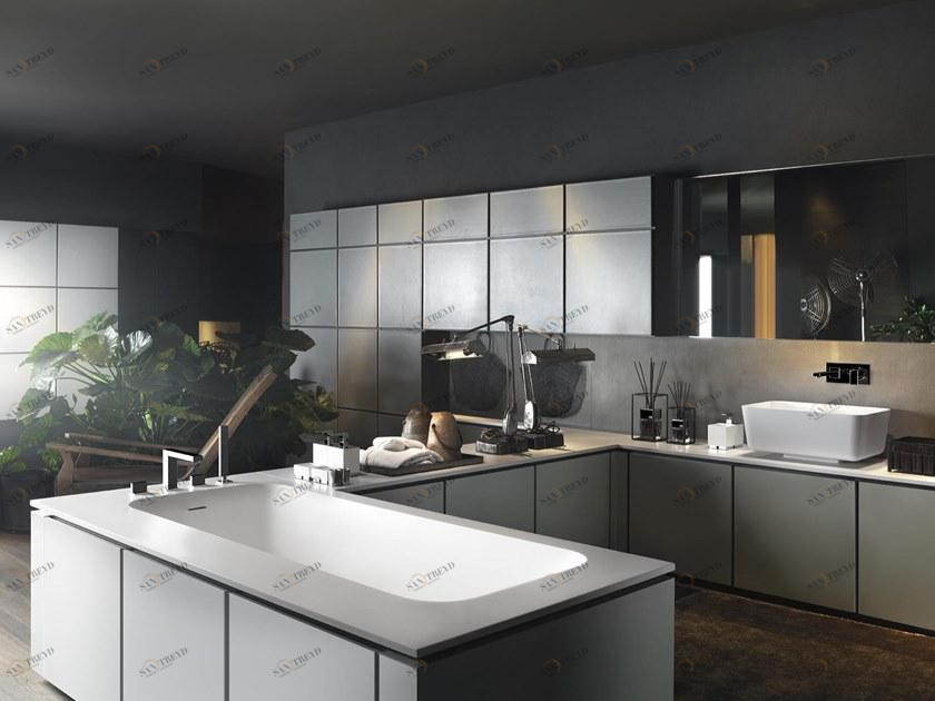 Karol Модульный модульный угловой шкаф для ванной комнаты Urban chic Karolitalia sun-id-1363375