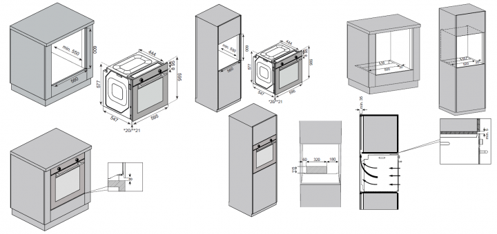 9245334 Электрический духовой шкаф Schaub Lorenz SLB EL6408 белый STDN-0131598 - Вид №10