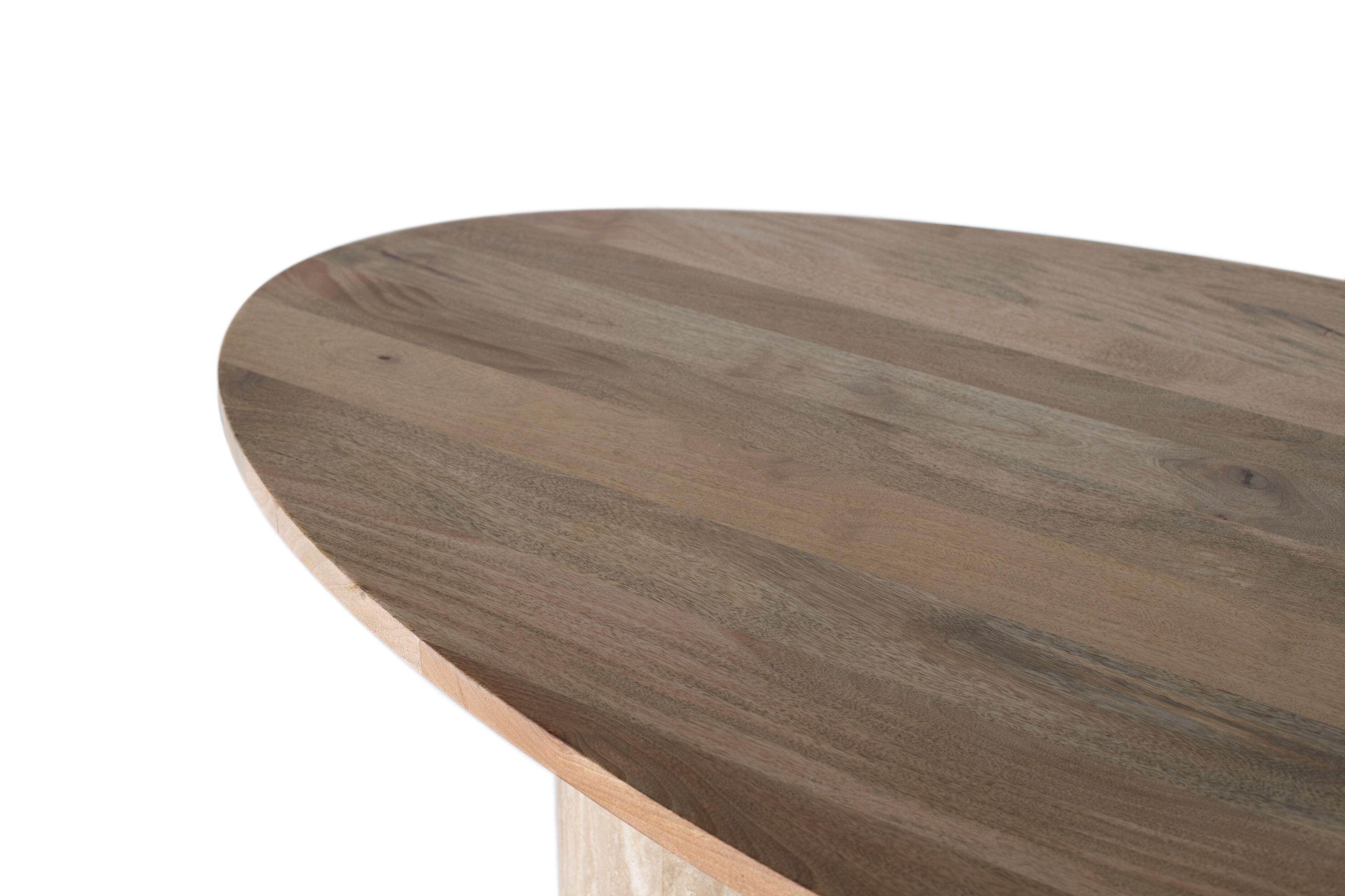 Овальный стол из манго и травертина Giner y Colomer 1650 ARCH-00133252 - Вид №2