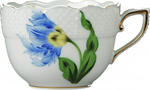 55000 Herend Чашка для мокко 80мл "Китти" (синяя) Фарфор, Керамика