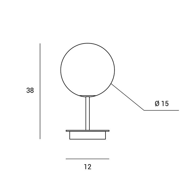 Miloox 1744.199 Настольная лампа черное основание JUGEN Jugen cromo - Вид №2