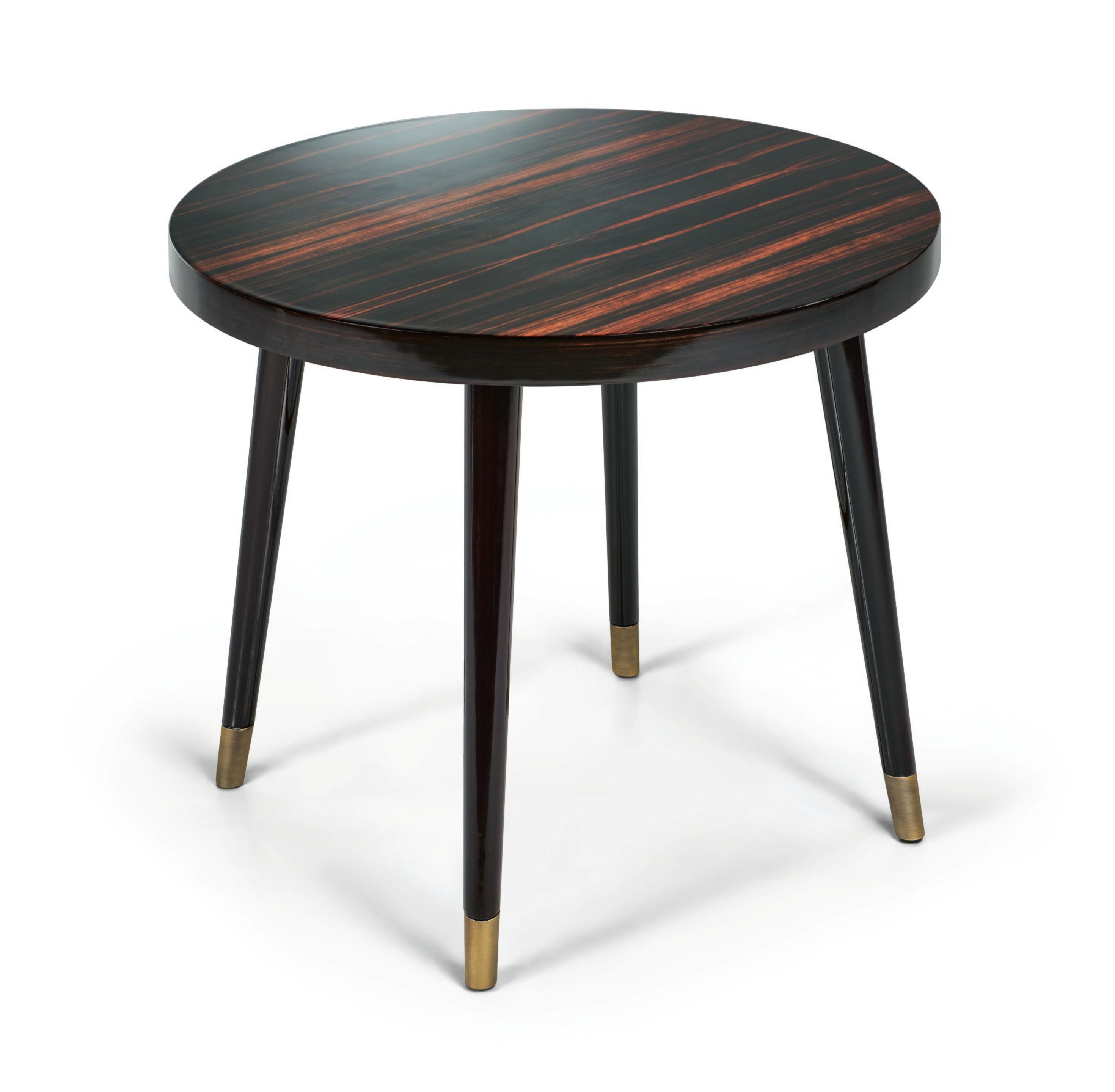 Круглый журнальный столик из черного дерева Sicis Пегги ARCH-00021931 - Вид №1