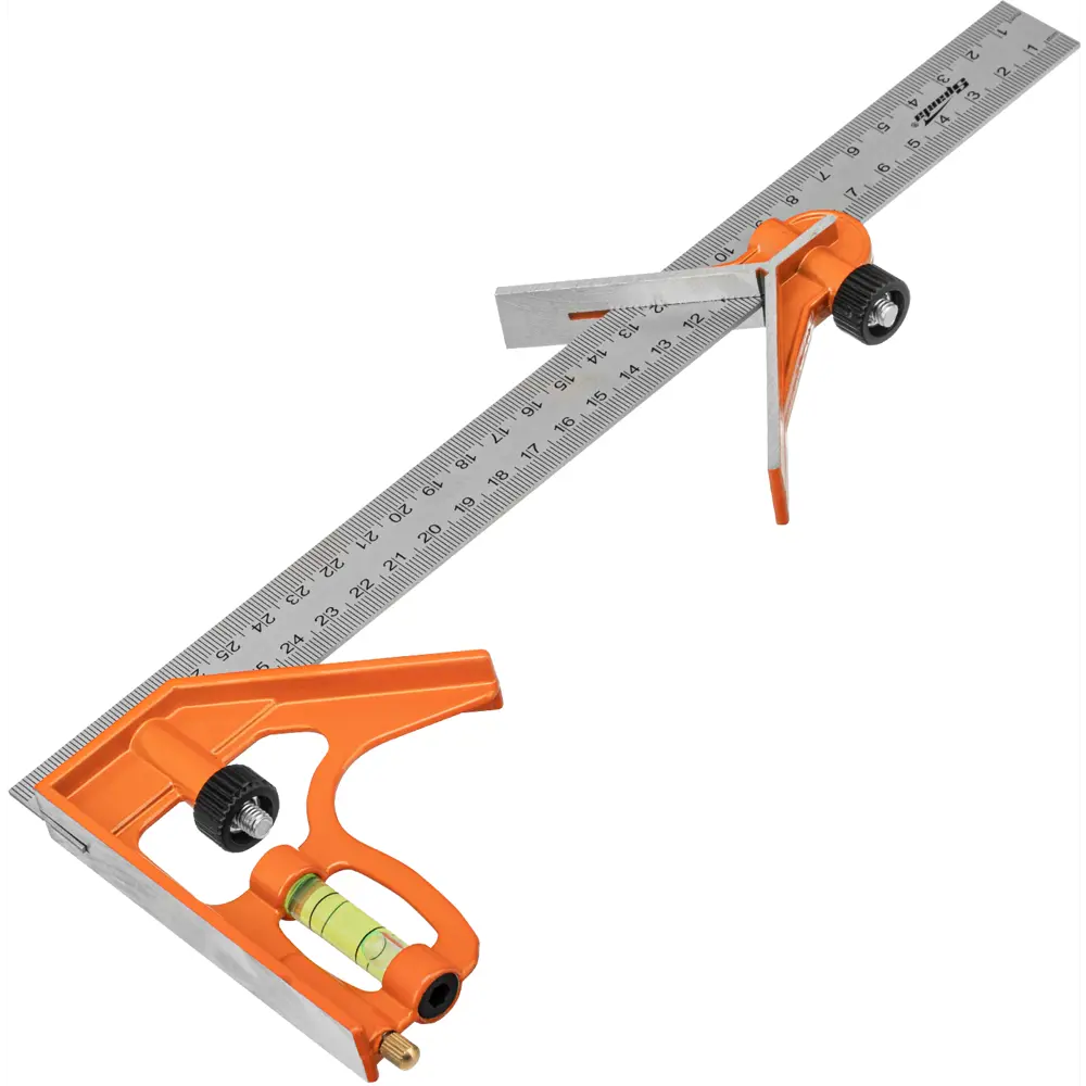 89345328 Линейка измерительная стальная с уровнем Sparta 323675 300 мм STLM-0846732  - Вид №1