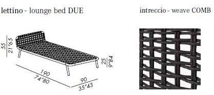 Meridiani Веревочный садовый лежак sun-id-1448234 - Вид №10