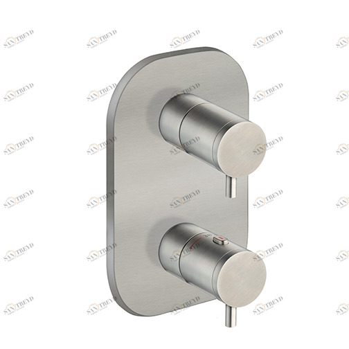 CRIXX752 Внешние части термостатического смесителя для душа / ванны для CRICS800 с двумя выходными запорными вентилями Cristina Rubinetterie 