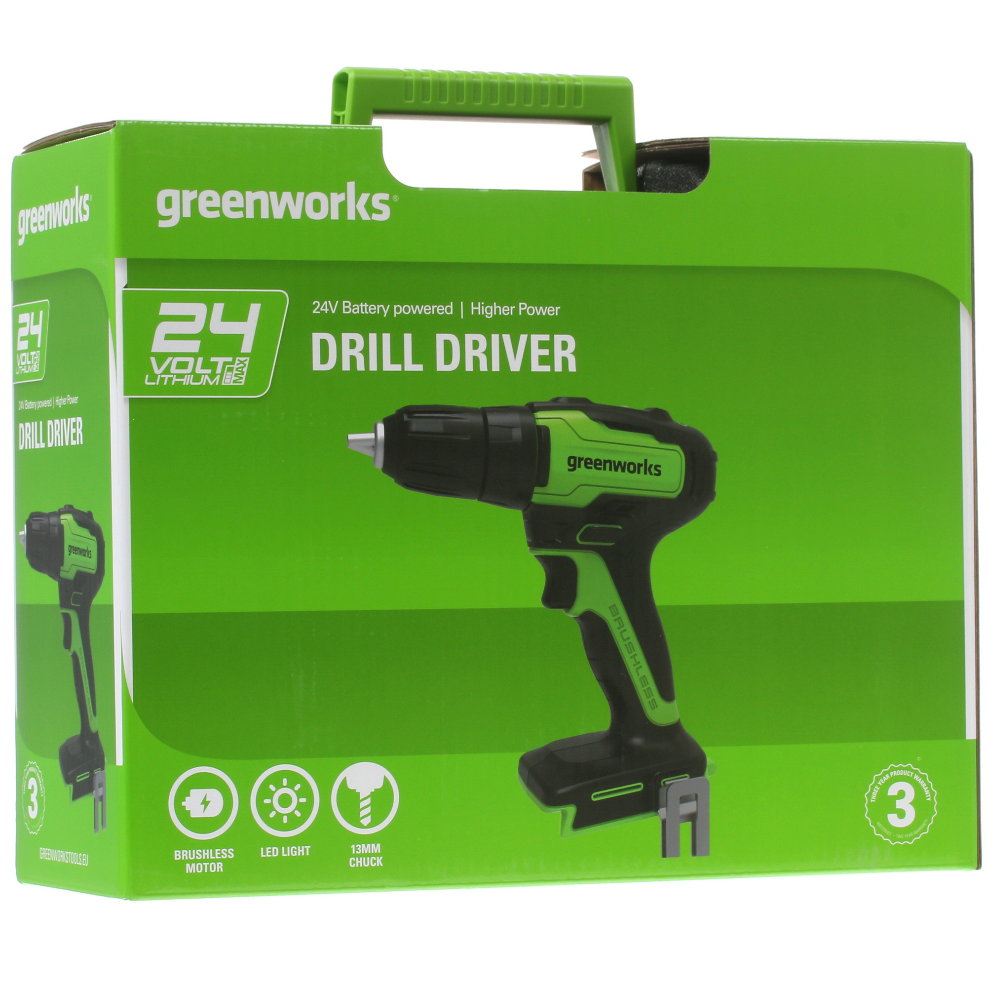 Дрель-шуруповерт GreenWorks GD24DD35K2 24V 5346968 STDN-0063096 - Вид №8