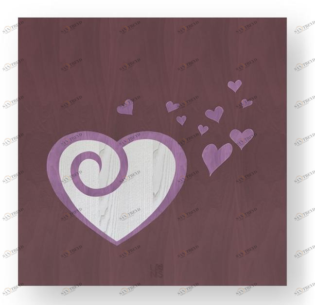 LIGNIS® Каркас из инкрустированного дерева Dolcevita love 11.039