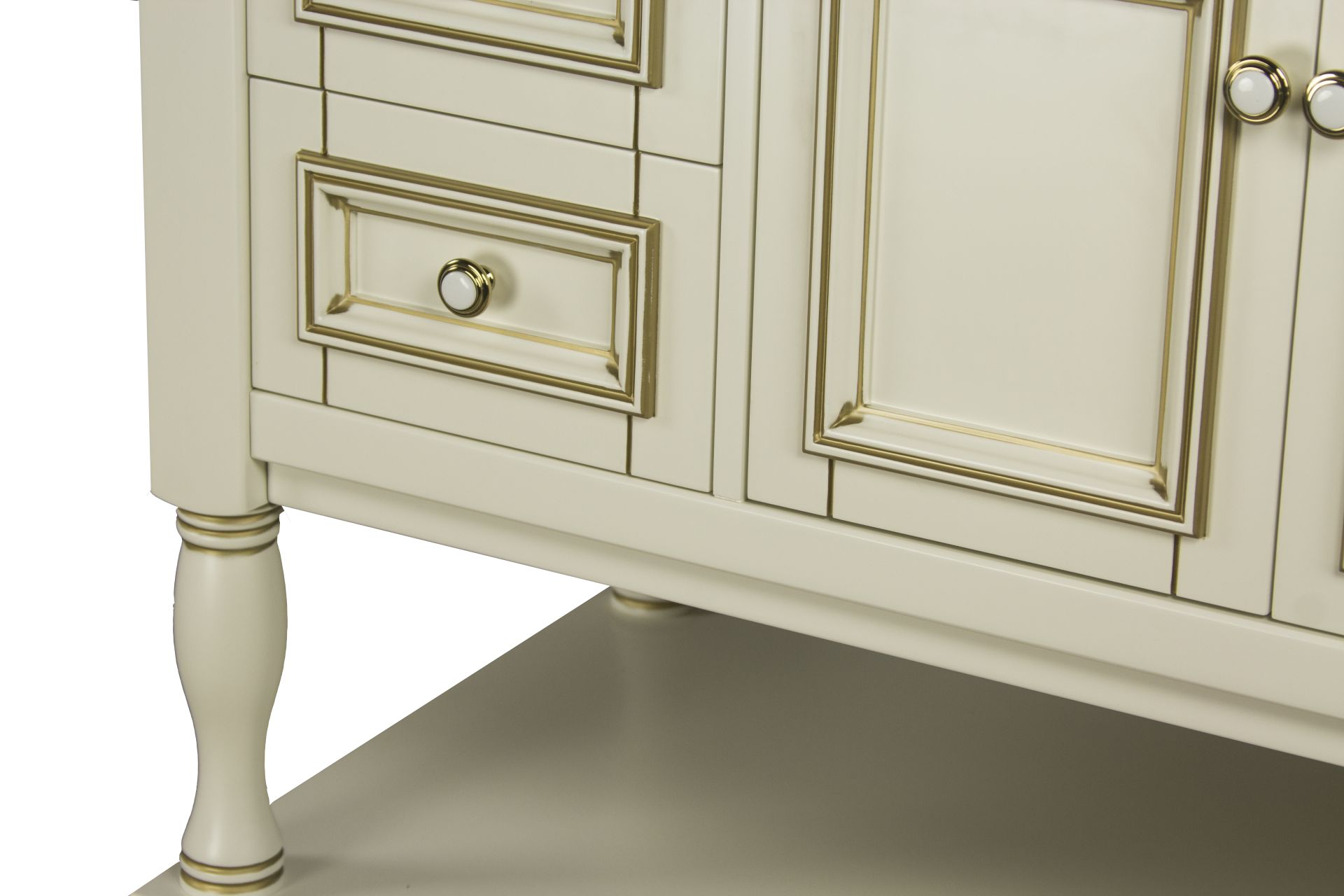 Тумба EDEN 105 арт. TS-8003-CR Правая Ивори с золотом Tessoro TS8003CIGR - Вид №3