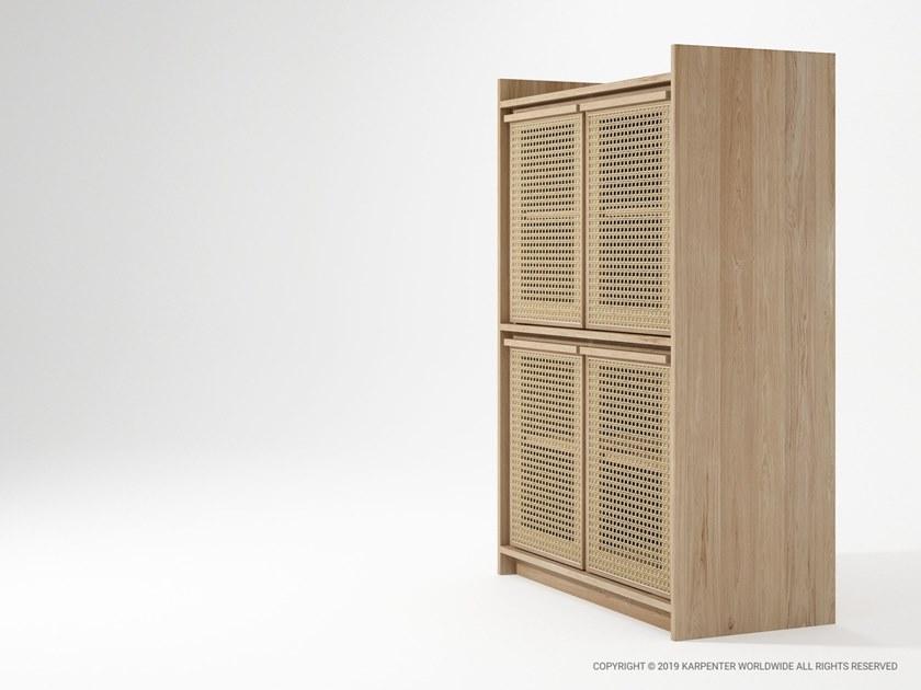 KARPENTER Комод из массива дерева и ротанга Roots sun-id-1422030 - Вид №2