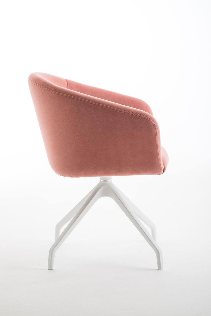 Luxy Вращающееся кресло из ткани с подлокотниками Bloom 4blfn92, 4blfb94 - Вид №1