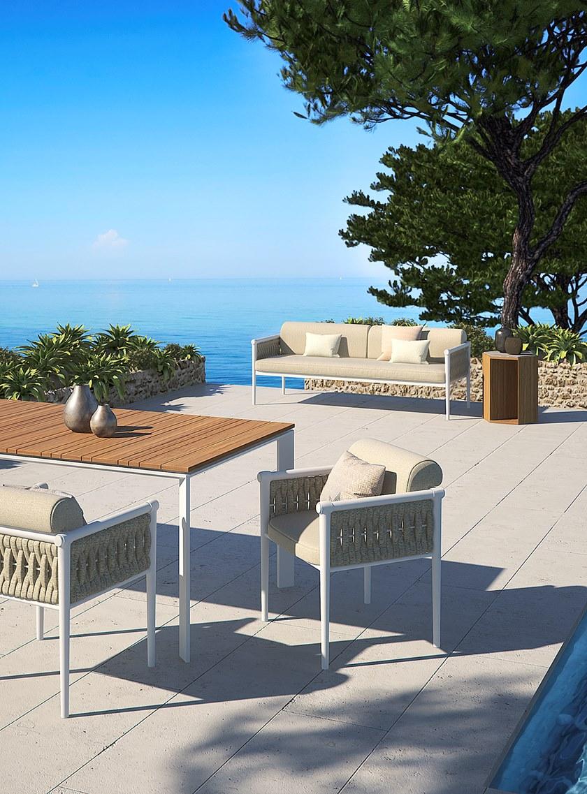 Atmosphera 3-местный садовый диван из веревки и ткани Dandy 2.0 Da.dv - Вид №6