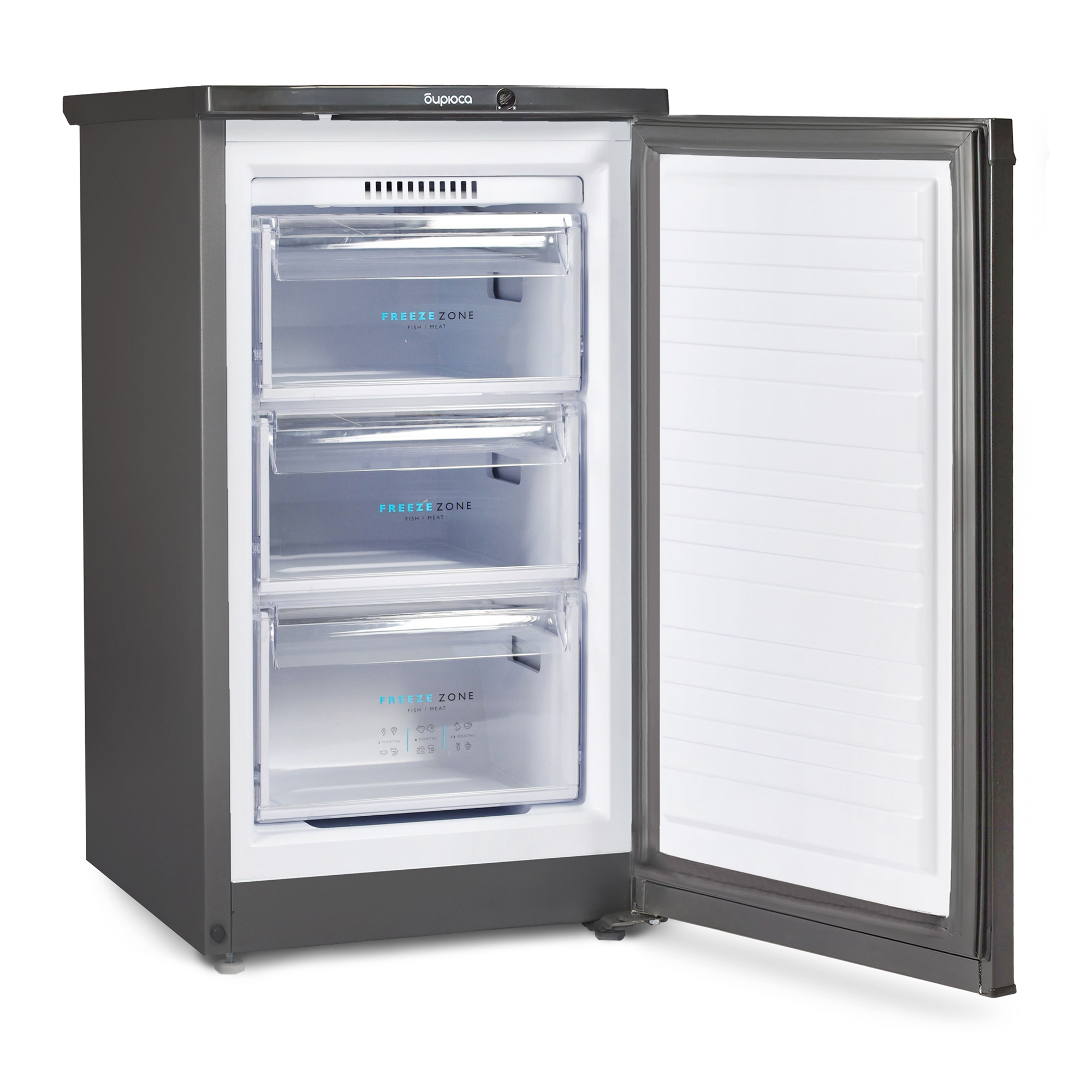 9283688 Морозильный шкаф  Бирюса W412 черный STDN-0136800 - Вид №1