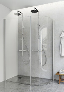 1450450 Igloo Pro J + Душевой Уголок Прямой Прозрачный Стекло 80X70 Hafa Прозрачный