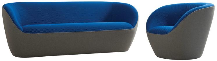 Roche Bobois Кресло из ткани с подлокотниками Edito sun-id-1448359 - Вид №2