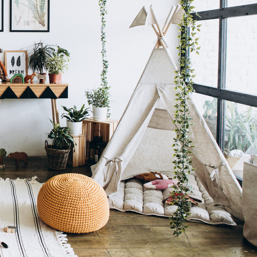 Вязаный пуф Горчичный VAMVIGVAM  281929 Оранжевый Santreyd  - Вид №6