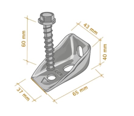 Соединитель для консолидации и армирования бетонных перекрытий CentroStorico CONNETTORE CALCESTRUZZO CENTROSTORICO ARCH-00149297 - Вид №2