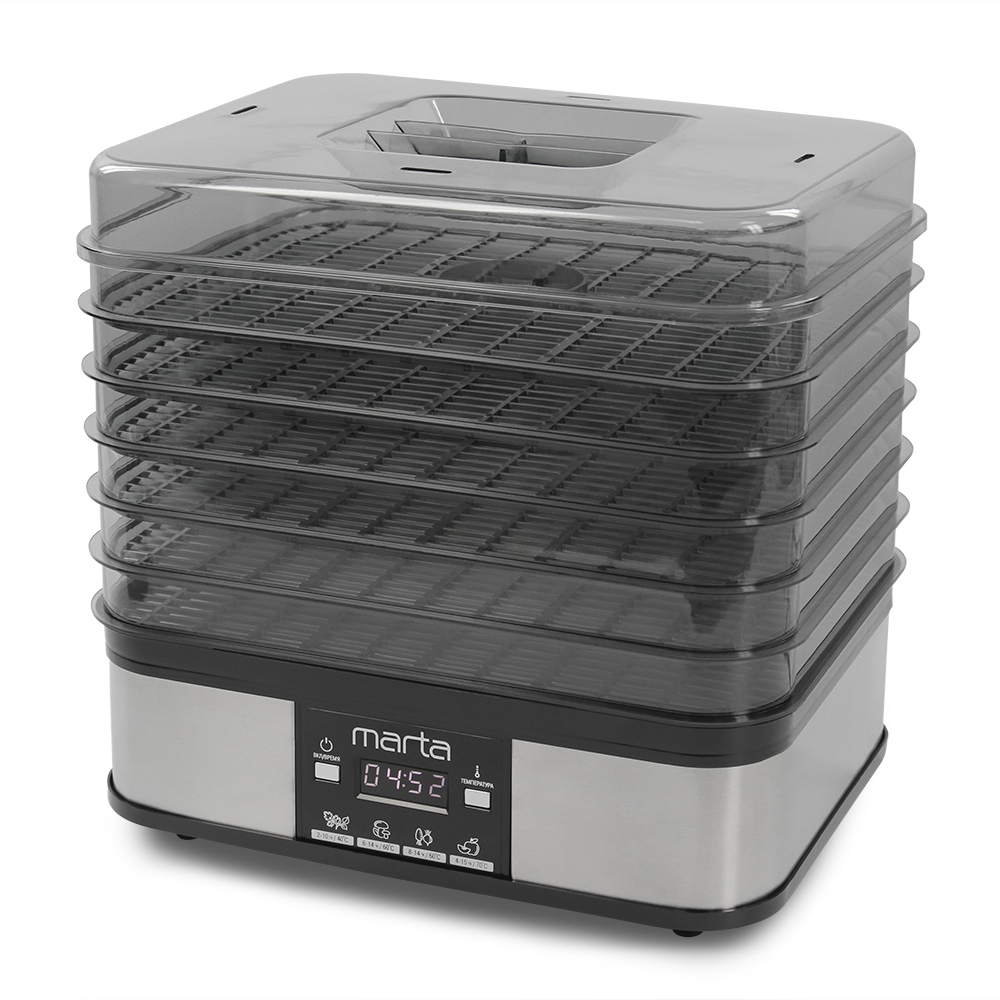 9921960 Сушилка для овощей и фруктов MARTA MT-FD1887C черный STDN-0031327 - Вид №1