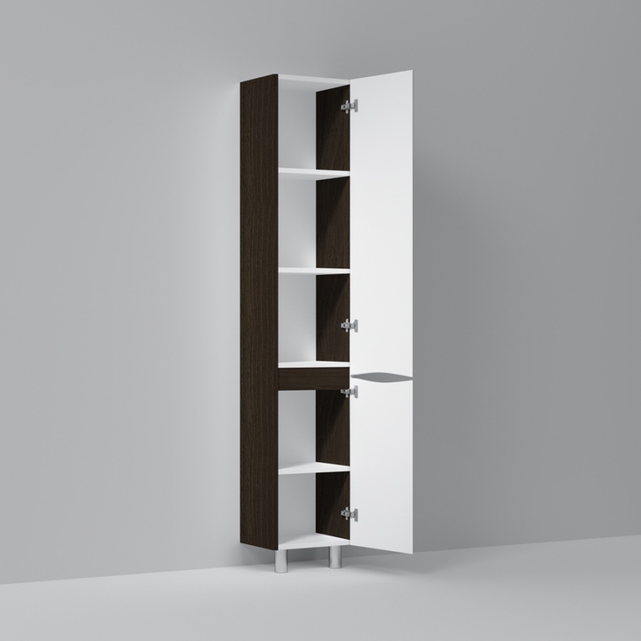 M80CSR0356VF шкаф-колонна напольный правый 35 см двери венге текстурированный AM.PM Like - Вид №4