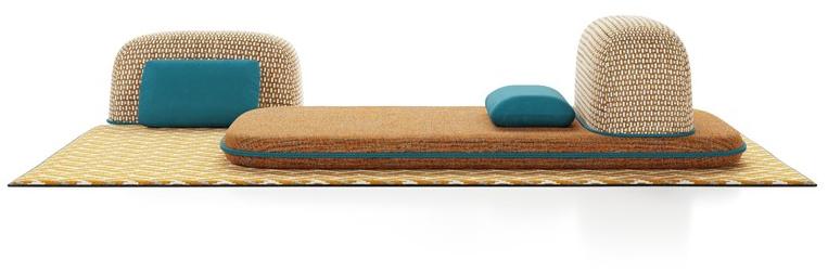 Liu Jo Living Collection Мягкая кушетка из ткани Ceci est un caillou Cll - Вид №16