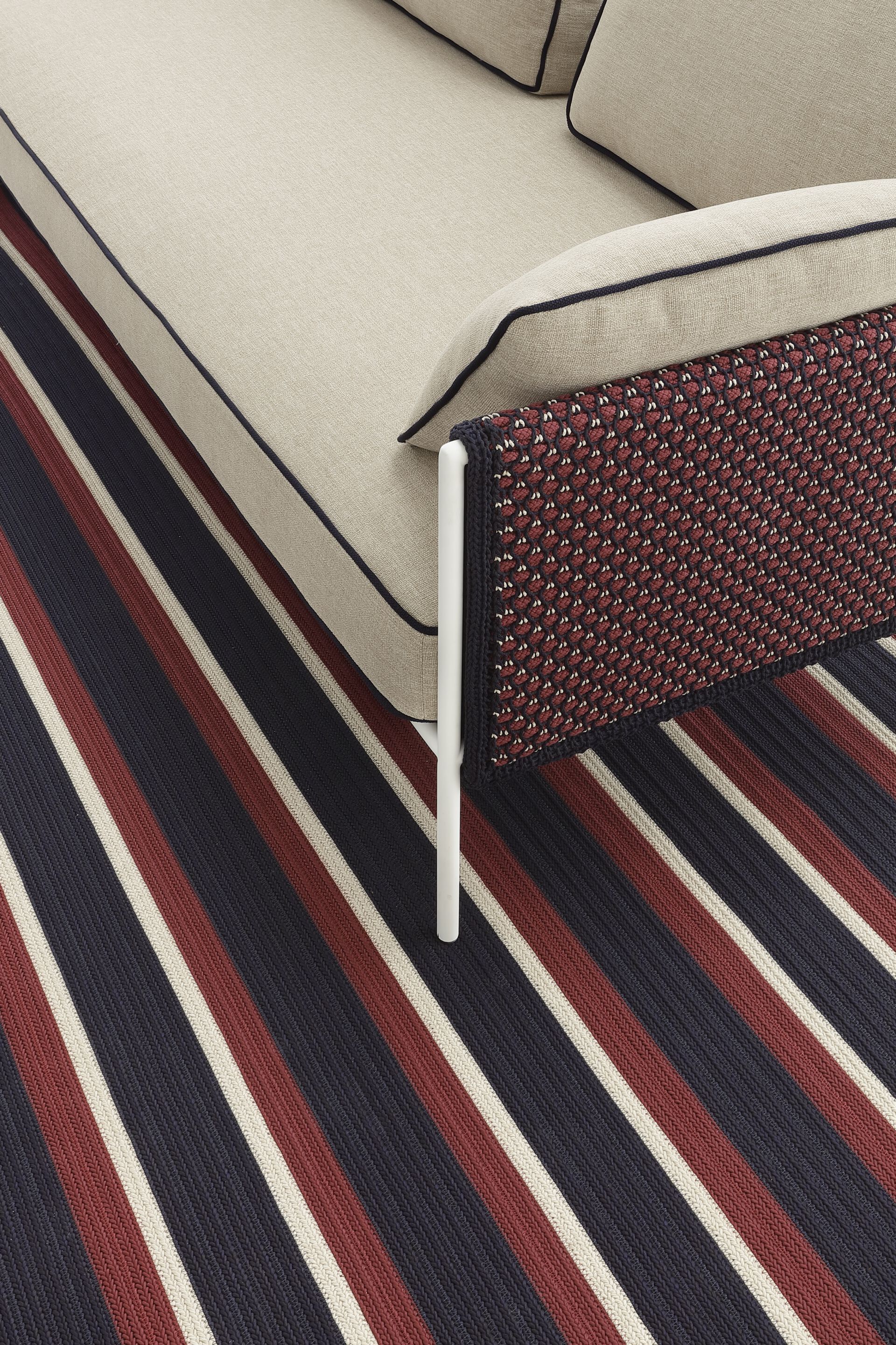 Полосатый тканый ковер ручной работы Nodo Italia Antonio Marras + Nodo Italia ARCH-00104372 - Вид №7