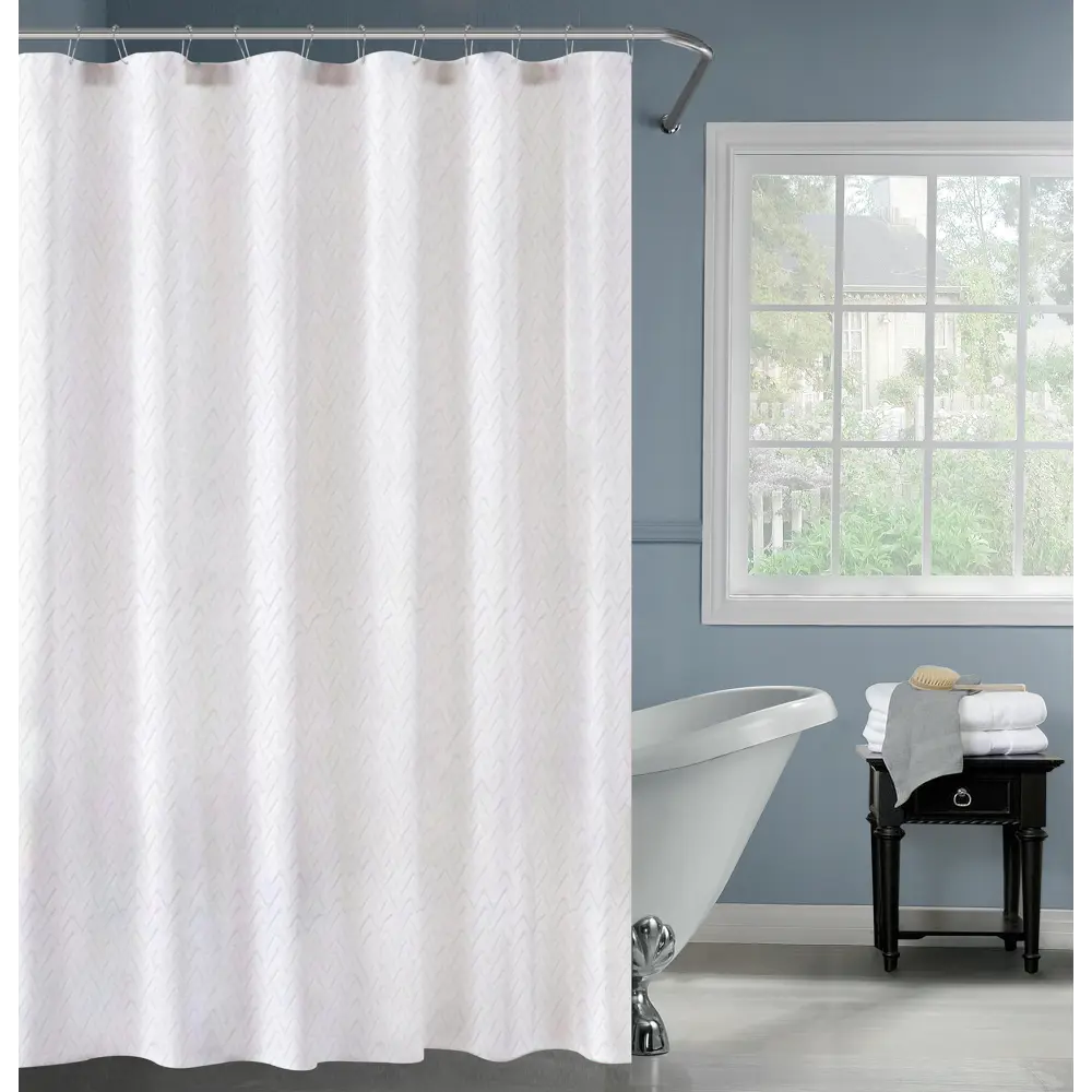 Штора для душа Swensa Istra - белая элегантность 180x180 см 89399573 STLM-1571860