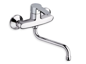 Профессиональный смеситель для кухни с 2 отверстиями и поворотным изливом